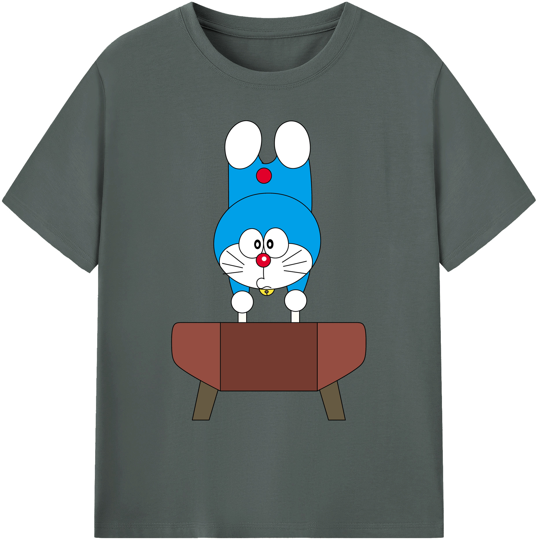 （画像用） ドラえもん Doraemon 綿100％ メンズ半袖Tシャツ｜肌触りやわらか＆通気性